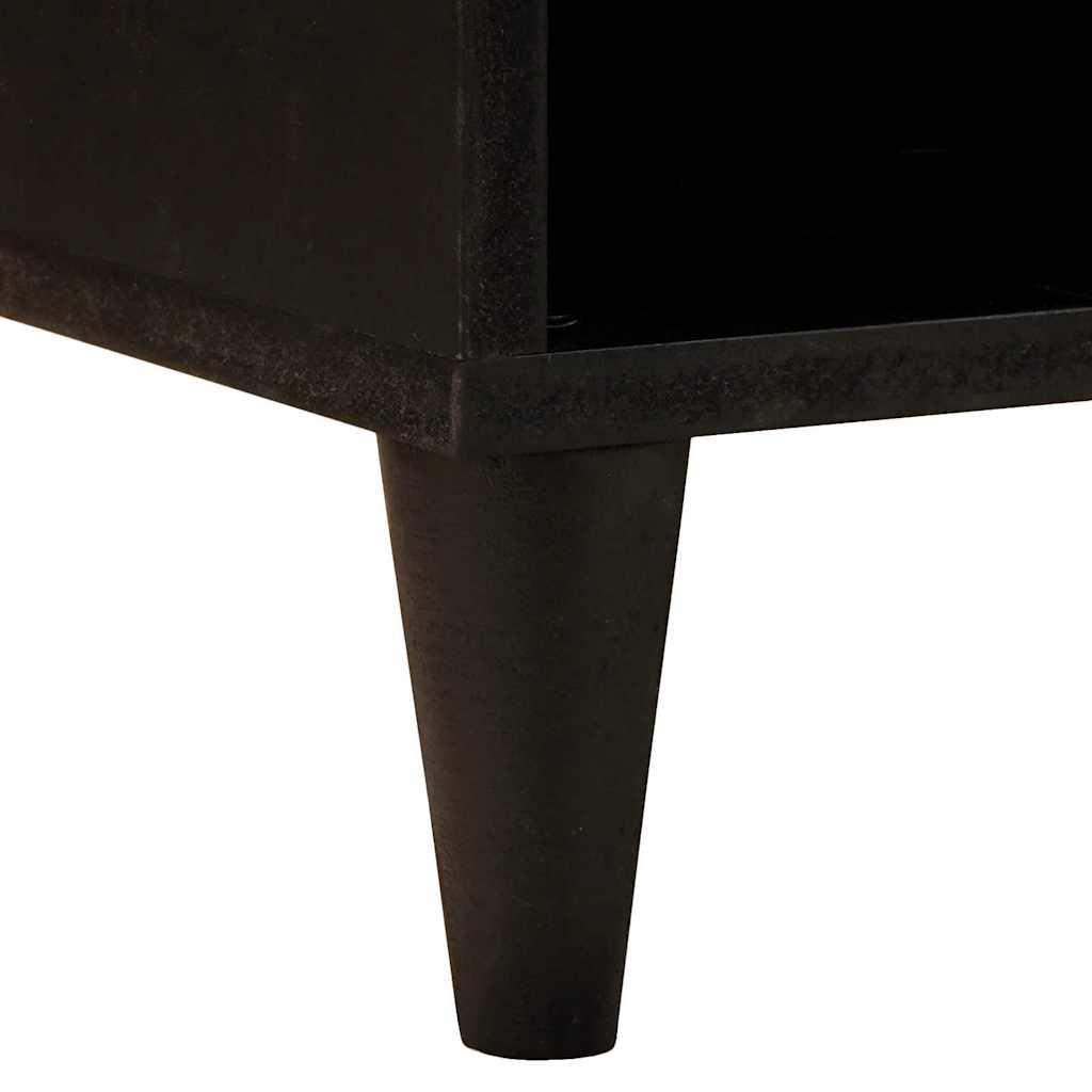 vidaXL Szafka pod telewizor z szufladą Czarny i złoto 100 x 33 x 46 cm