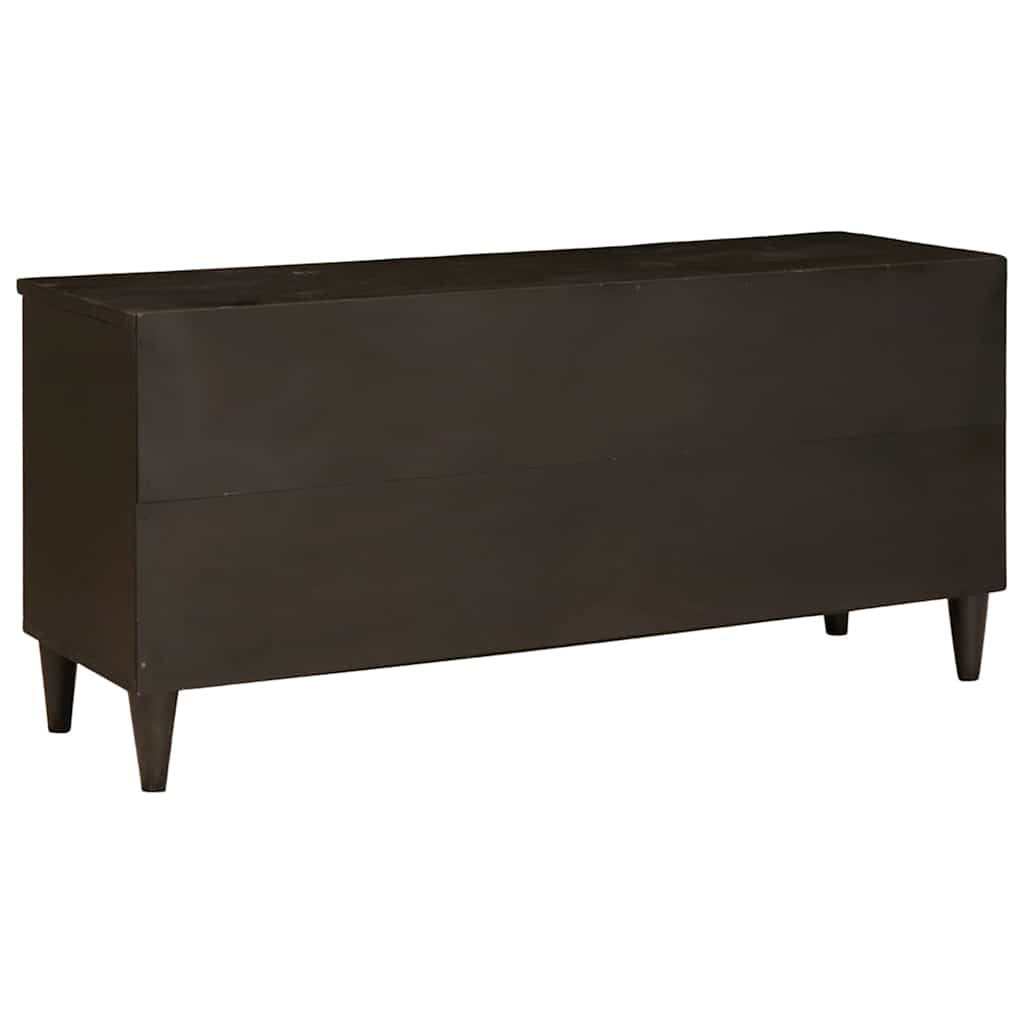 vidaXL Szafka pod telewizor z szufladą Czarny i złoto 100 x 33 x 46 cm