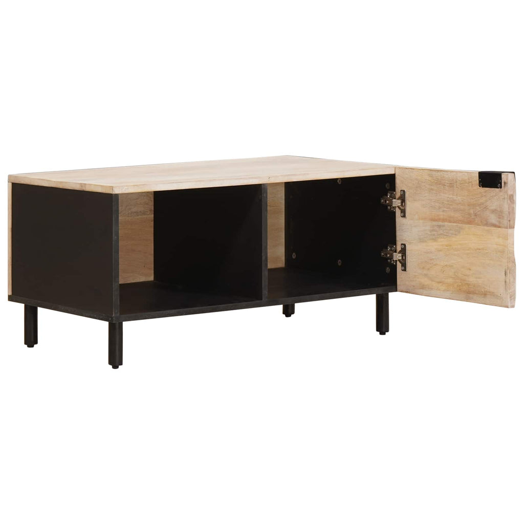 vidaXL Stolik kawowy Biały 80 x 50 x 40 cm Drewno z mango