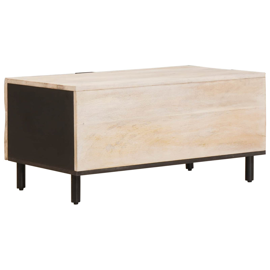 vidaXL Stolik kawowy Biały 80 x 50 x 40 cm Drewno z mango
