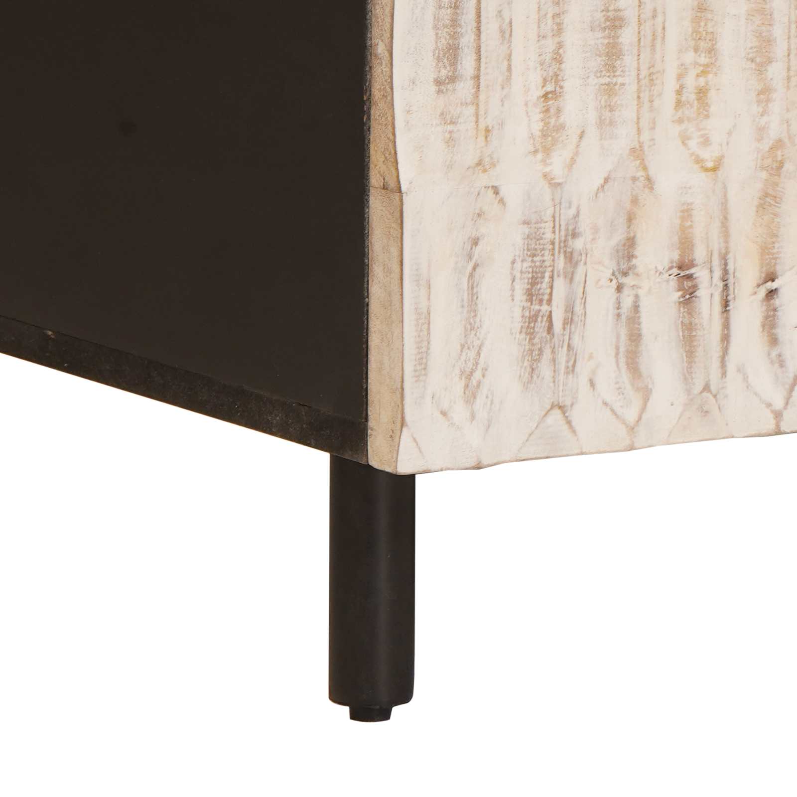 vidaXL Stolik kawowy Biały 80 x 50 x 40 cm Drewno z mango