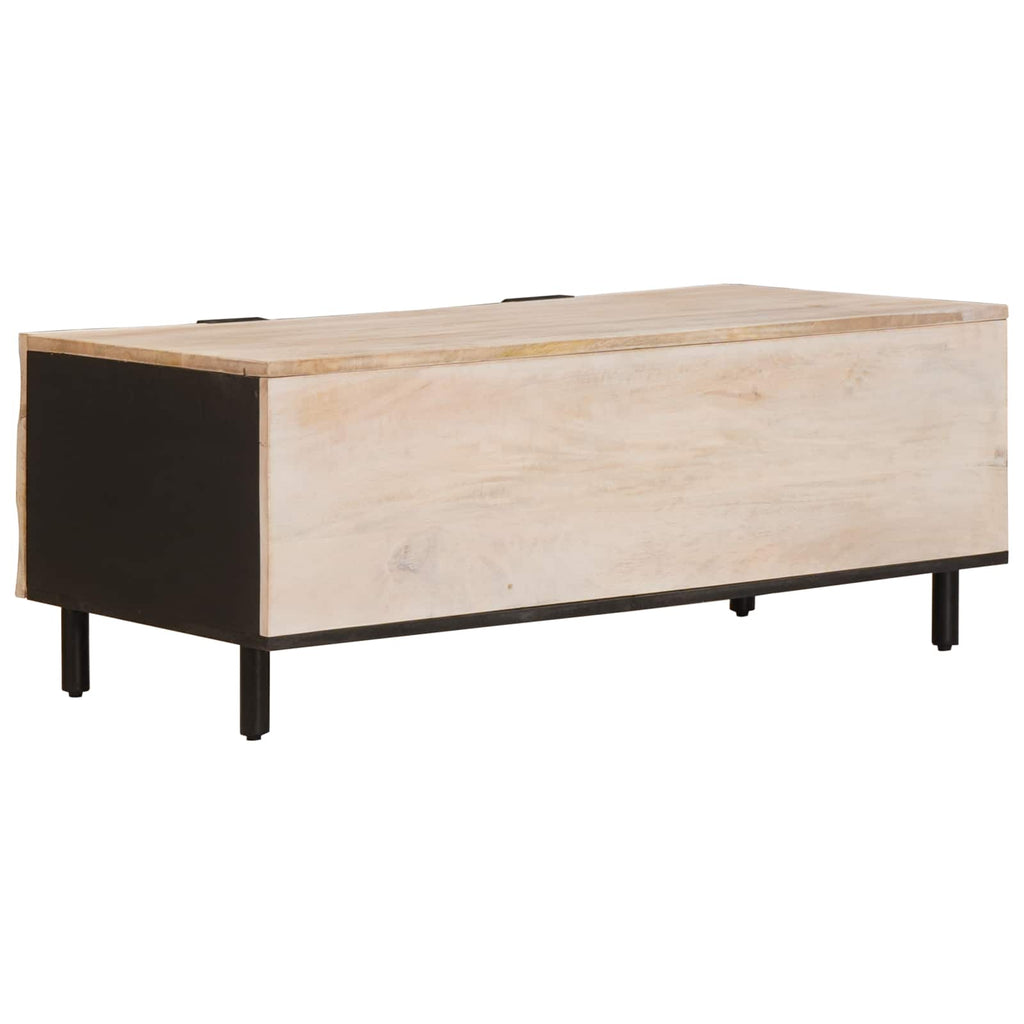 vidaXL Stolik kawowy Biały 100 x 54 x 40 cm Drewno z mango