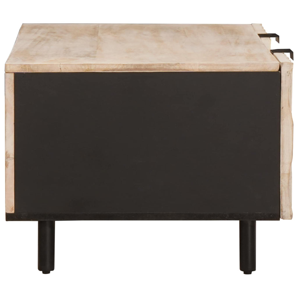 vidaXL Stolik kawowy Biały 100 x 54 x 40 cm Drewno z mango