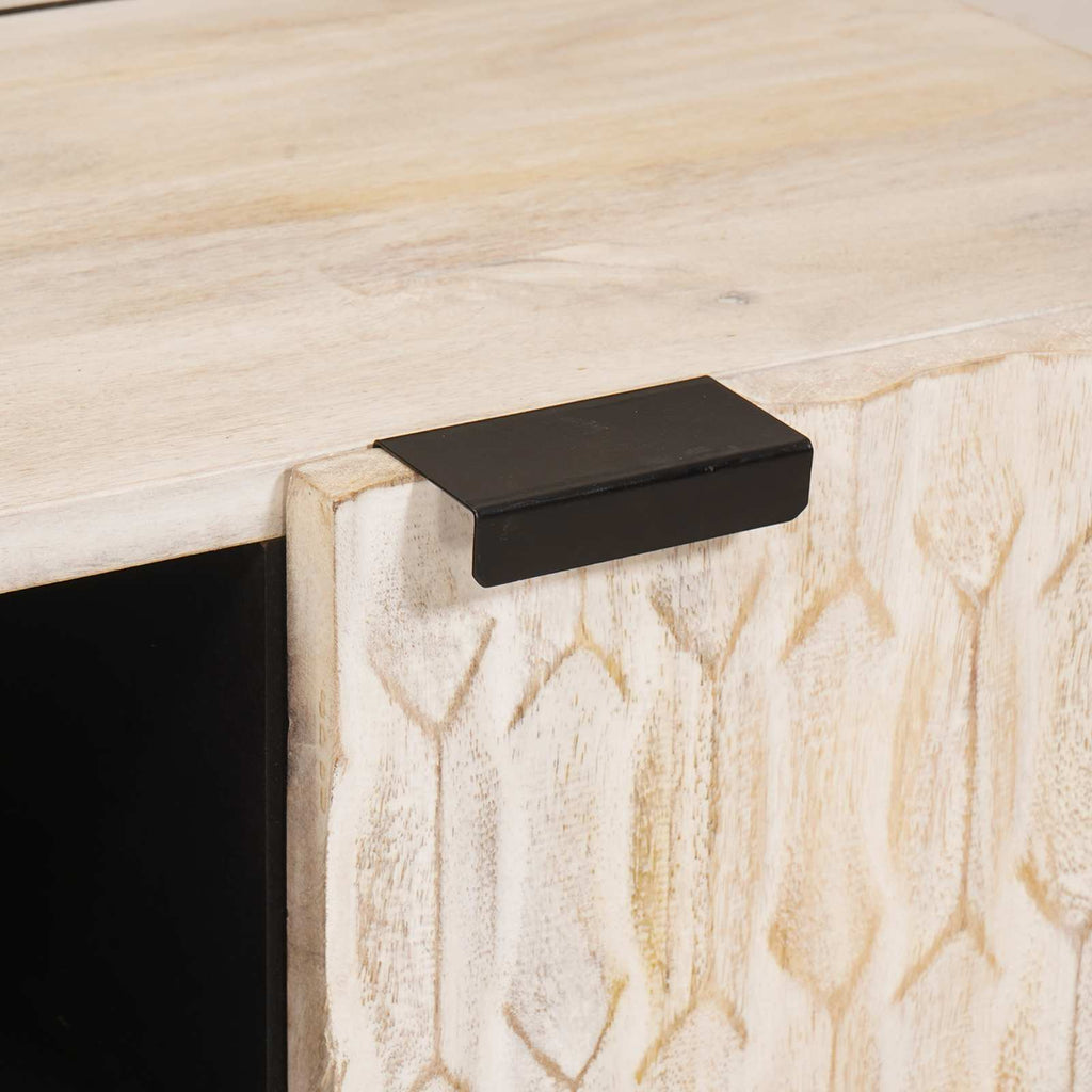 vidaXL Szafka pod telewizor Wykończenie w kolorze białego prania