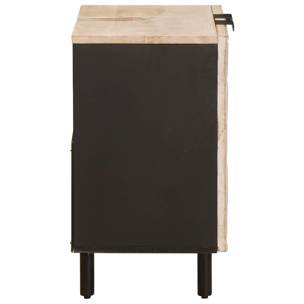 vidaXL Szafka pod umywalkę Biały 62 x 33 x 58 cm Drewno z mango