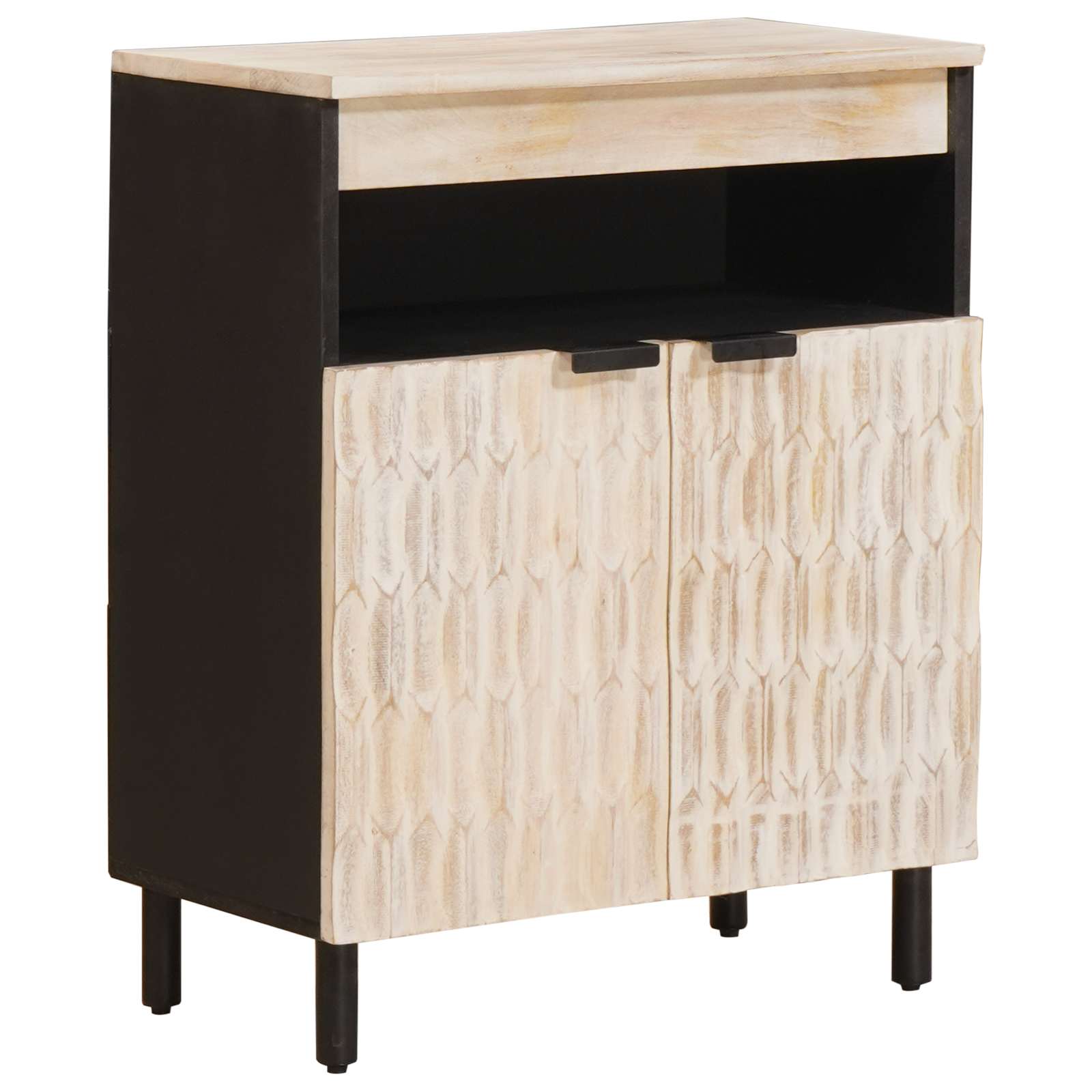 vidaXL Bufet Wykończenie w kolorze białego prania 60 x 33 x 75 cm