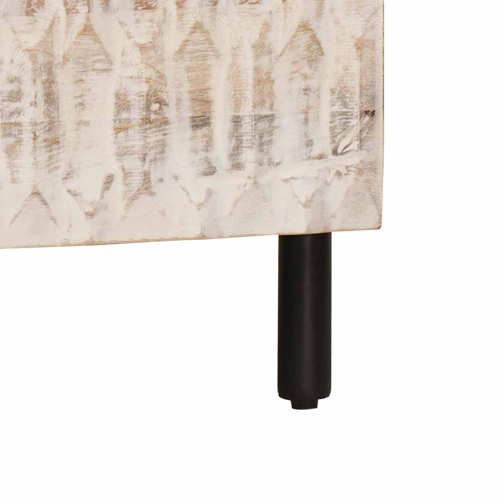 vidaXL Bufet Wykończenie w kolorze białego prania 80 x 33 x 75 cm