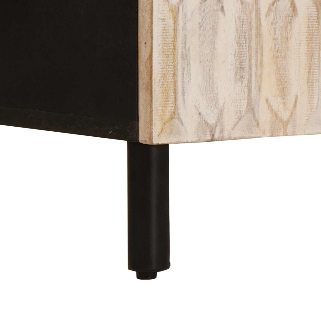 vidaXL Bufet Wykończenie w kolorze białego prania 90 x 33 x 75 cm