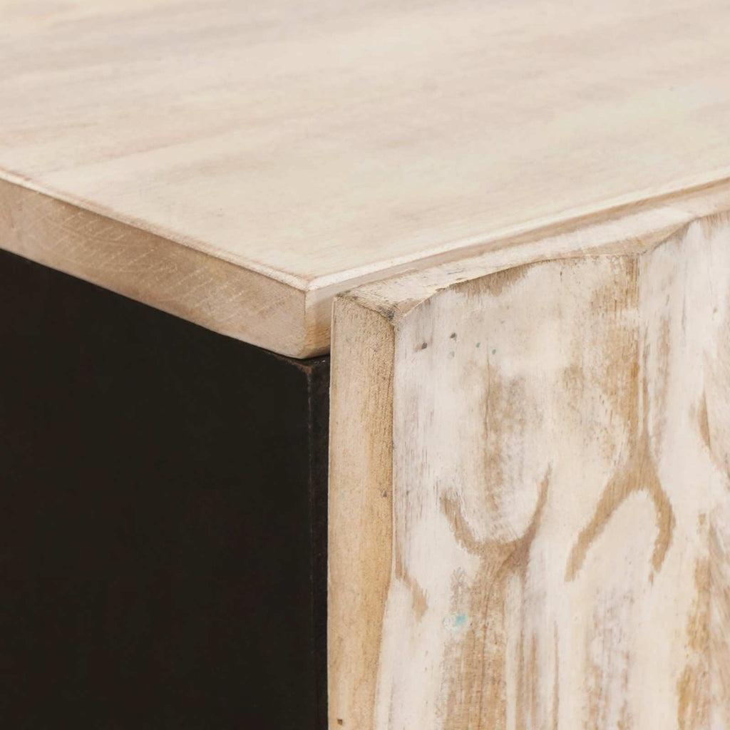 vidaXL Highboard Wykończenie w kolorze białego prania 60 x 33 x 100 cm