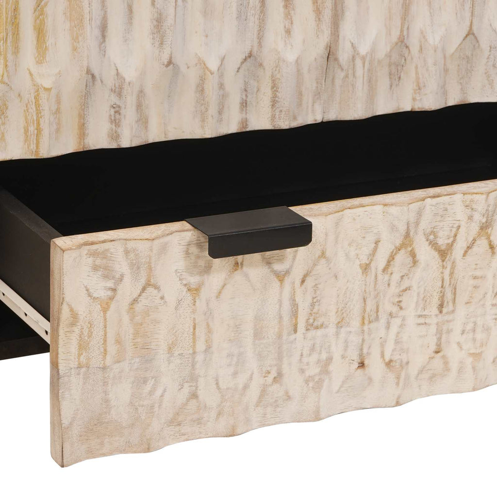 vidaXL Highboard Wykończenie w kolorze białego prania 60 x 33 x 100 cm