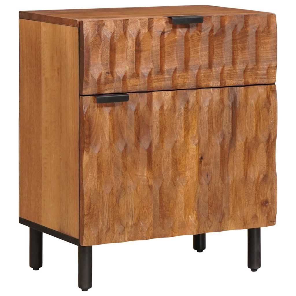vidaXL Szafka Nocna z szufladą Brązowy 50 x 33 x 60 cm Drewno z mango