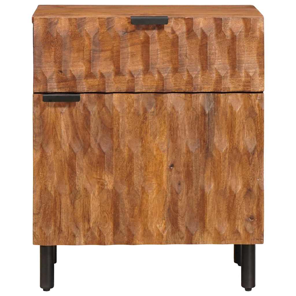 vidaXL Szafka Nocna z szufladą Brązowy 50 x 33 x 60 cm Drewno z mango