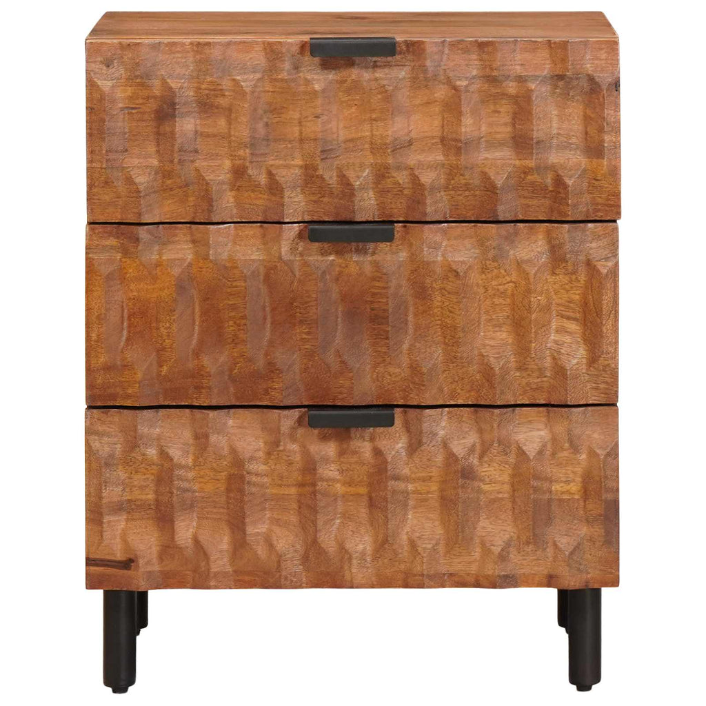 vidaXL Szafka Nocna z szufladą Brązowy 50 x 33 x 62 cm Drewno z mango