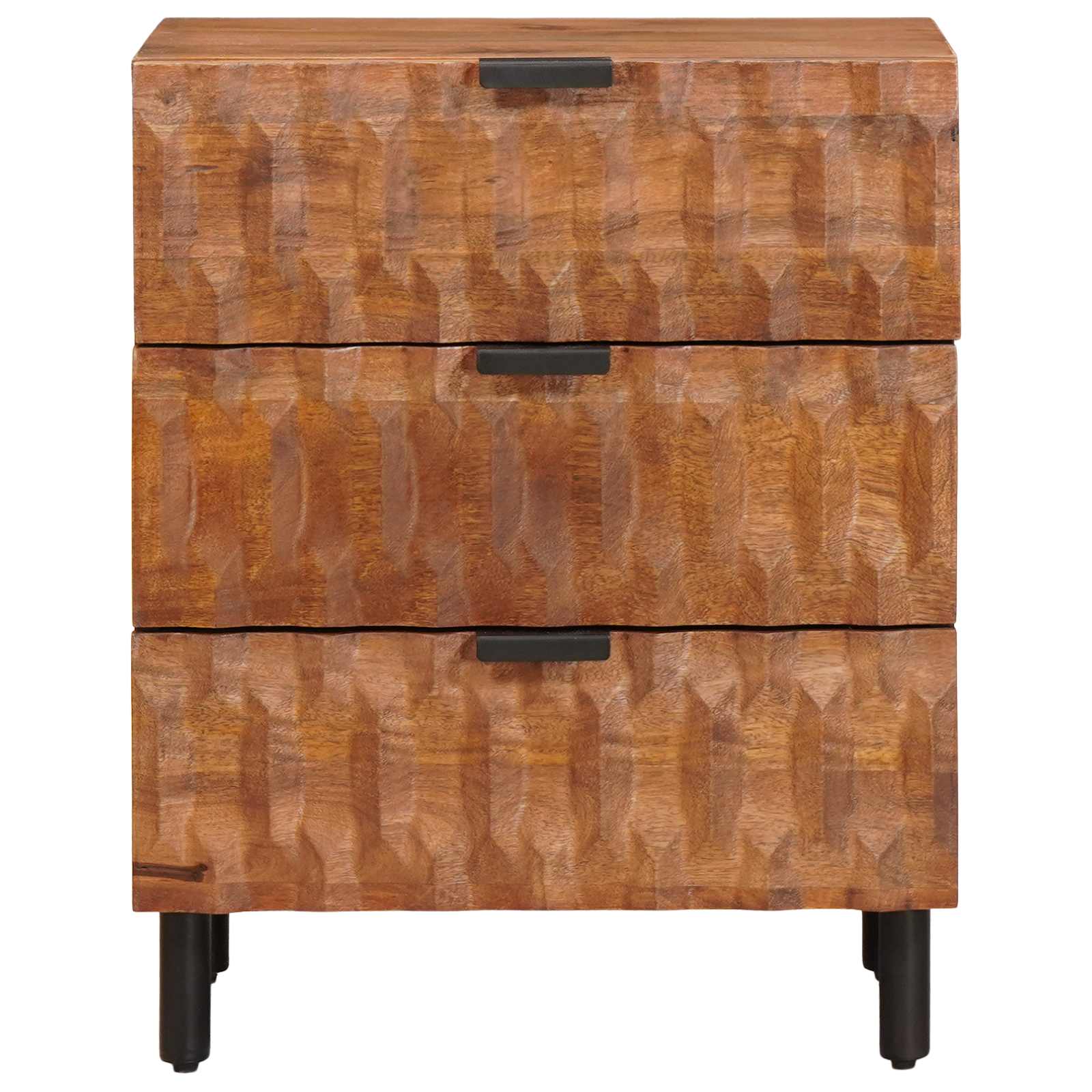 vidaXL Szafka Nocna z szufladą Brązowy 50 x 33 x 62 cm Drewno z mango