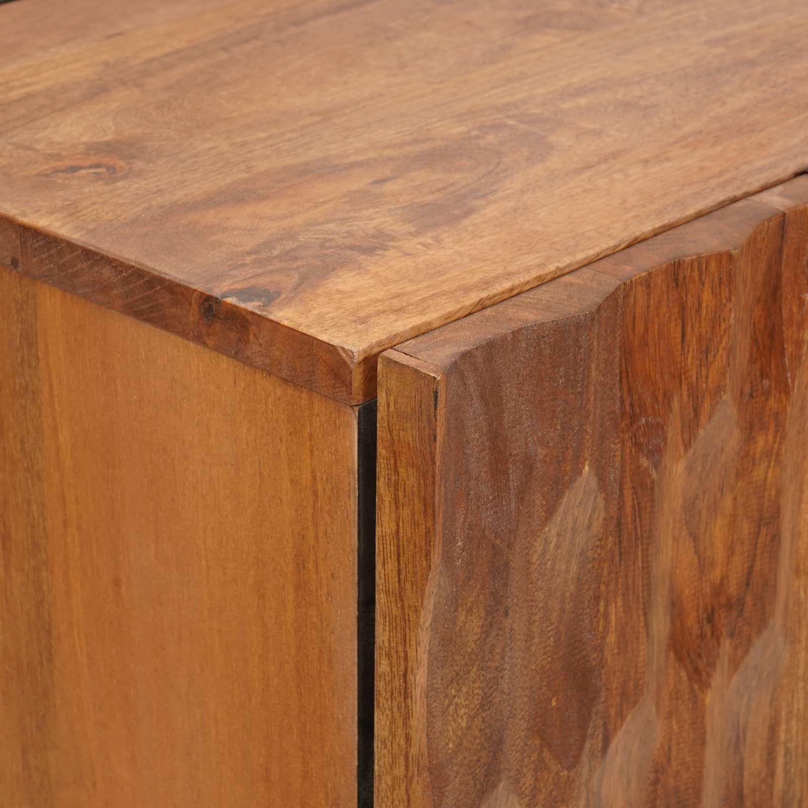 vidaXL Highboard Wykończenie w kolorze brązowego akacji Drewno z mango