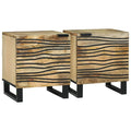 vidaXL Szafka Nocna 2 pcs naturalny 40 x 33 x 46 cm