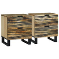 vidaXL Szafka Nocna 2 pcs naturalny 40 x 33 x 46 cm