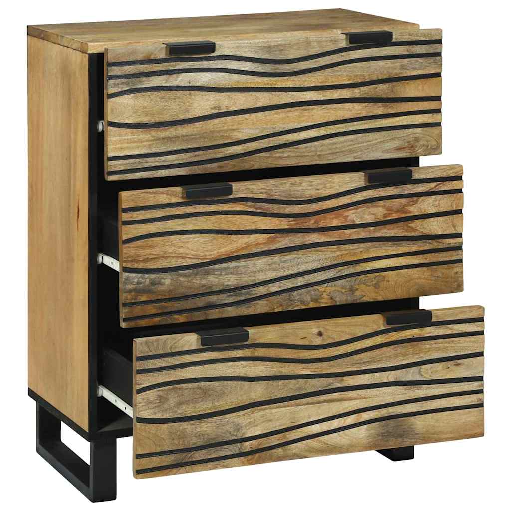 vidaXL Bufet z szufladą Brązowy 60 x 33.5 x 75 cm Lite drewno mango