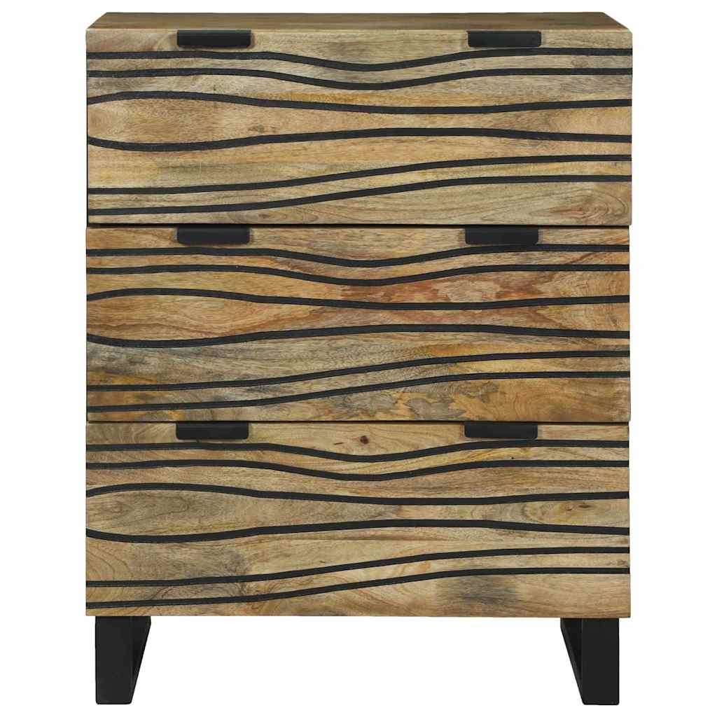 vidaXL Bufet z szufladą Brązowy 60 x 33.5 x 75 cm Lite drewno mango