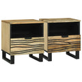 vidaXL Szafka Nocna 2 pcs naturalny 40 x 33 x 46 cm