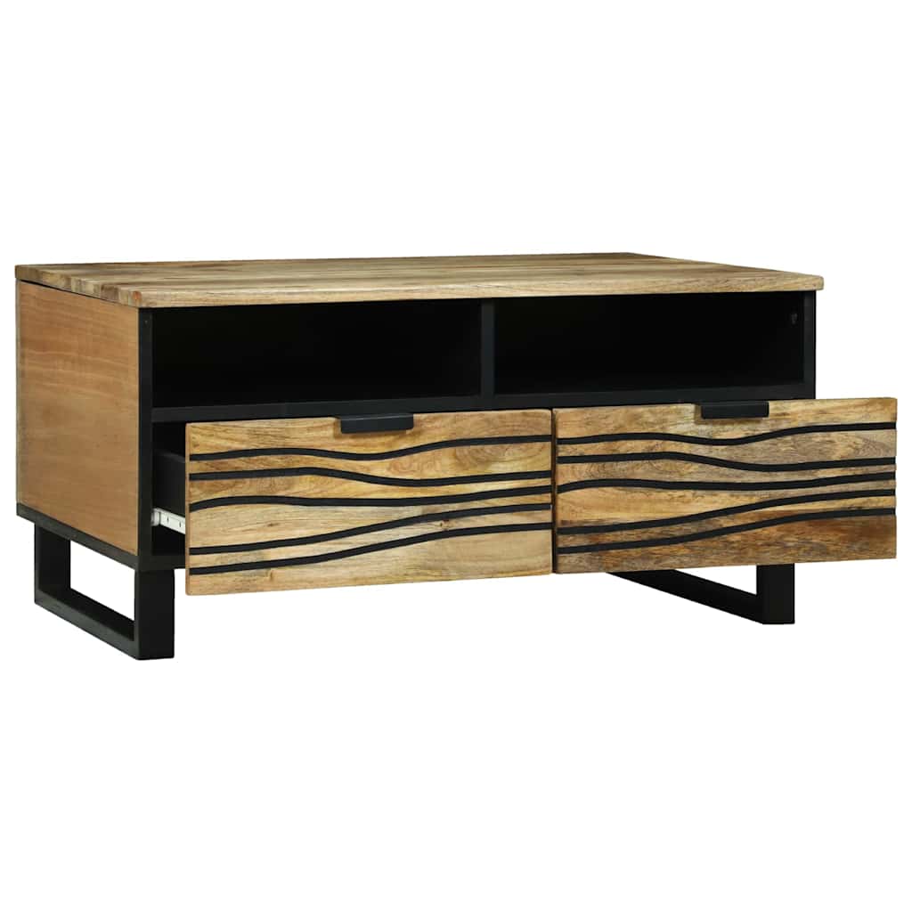 vidaXL Stolik kawowy naturalny 80 x 54 x 40 cm Drewno inżynieryjne