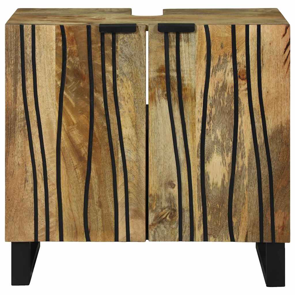 vidaXL Szafka pod umywalkę Brązowy 62 x 33 x 58 cm Drewno inżynieryjne