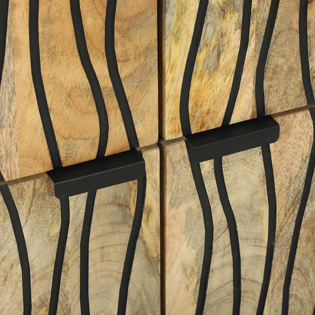 vidaXL Bufet Brązowy 60 x 33 x 75 cm lite drewno mango