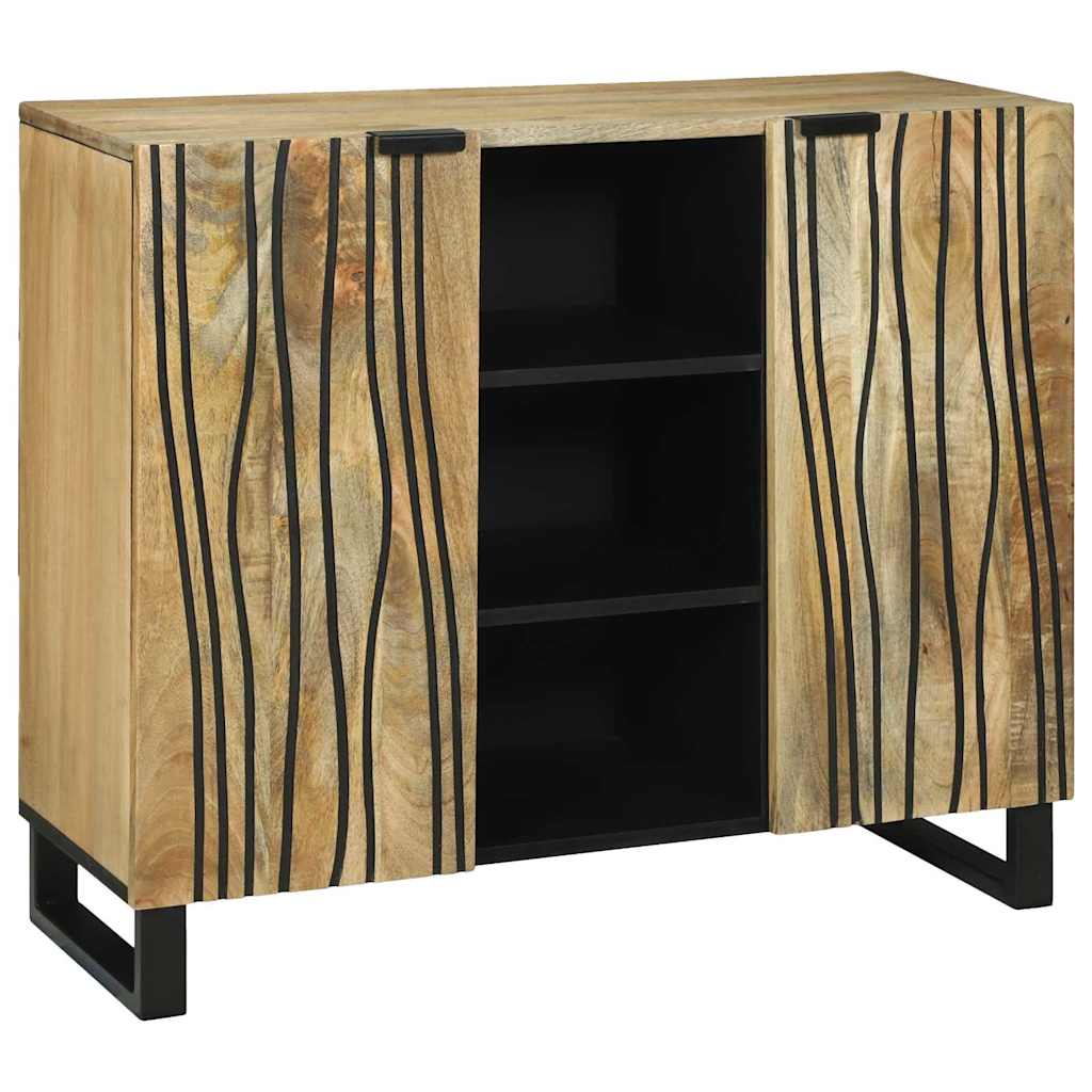 vidaXL Bufet Brązowy 90 x 33 x 75 cm lite drewno mango