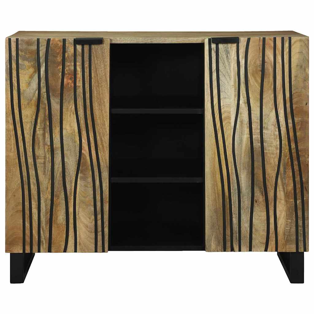 vidaXL Bufet Brązowy 90 x 33 x 75 cm lite drewno mango