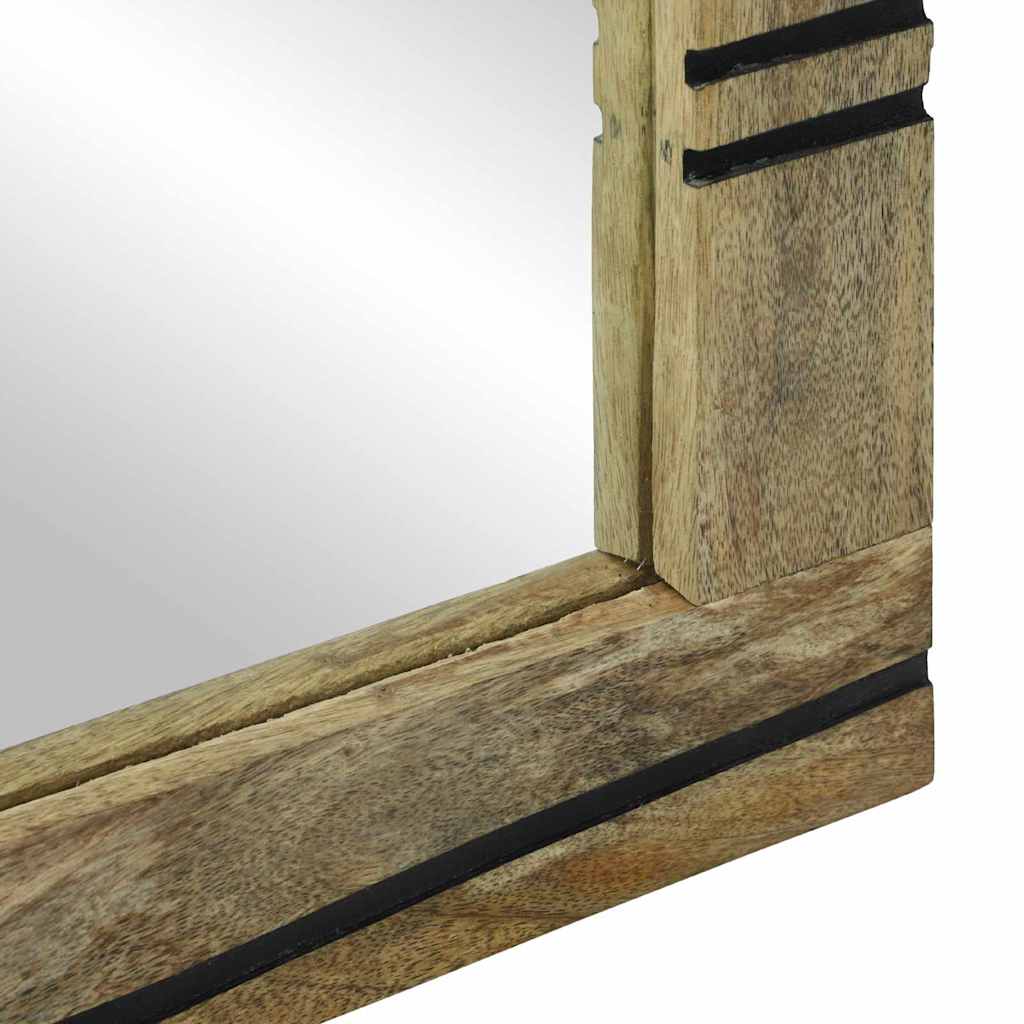 vidaXL Lustro łazienkowe Prostokątny naturalny 50 x 2,5 x 70 cm