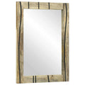vidaXL Lustro łazienkowe Prostokątny naturalny 50 x 2,5 x 70 cm