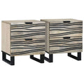 vidaXL Szafka Nocna 2 pcs Biały 40 x 33 x 46 cm Drewno inżynieryjne