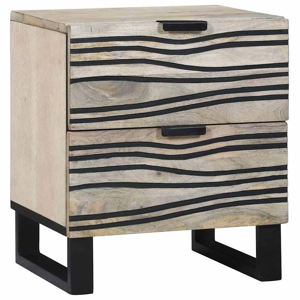 vidaXL Szafka Nocna 2 pcs Biały 40 x 33 x 46 cm Drewno inżynieryjne