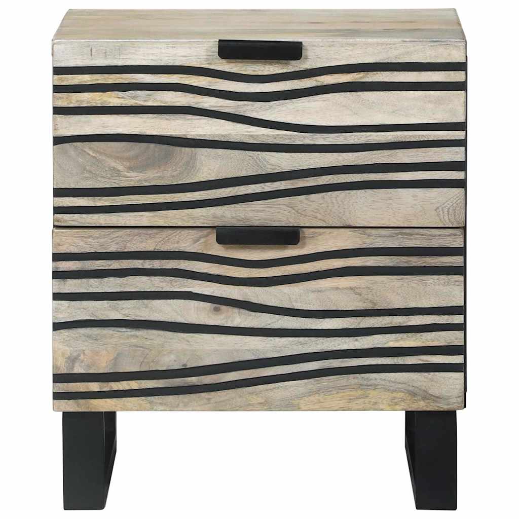 vidaXL Szafka Nocna 2 pcs Biały 40 x 33 x 46 cm Drewno inżynieryjne