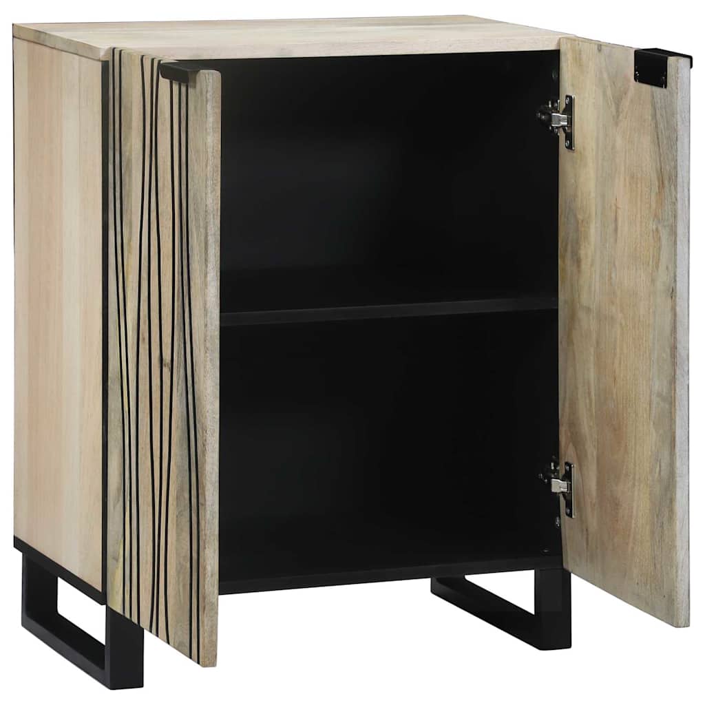 vidaXL Bufet Biały 60 x 33,5 x 75 cm Drewno z mango
