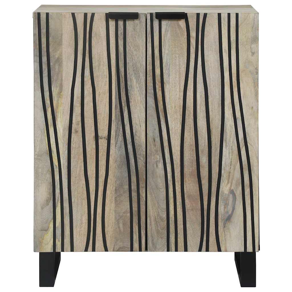 vidaXL Bufet Biały 60 x 33,5 x 75 cm Drewno z mango