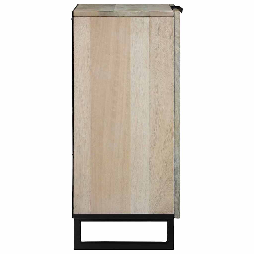 vidaXL Bufet Biały 60 x 33,5 x 75 cm Drewno z mango