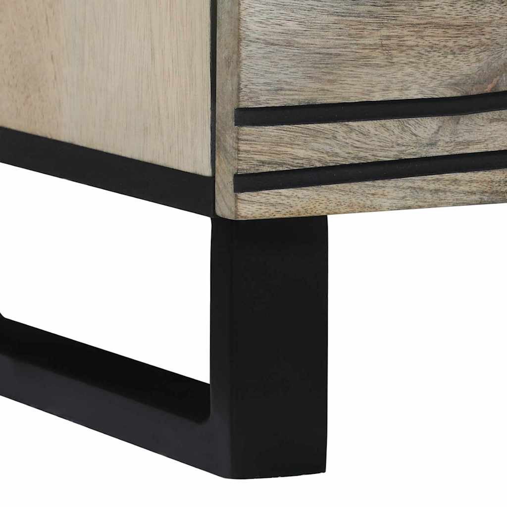 vidaXL Bufet z szufladą Biały 60 x 33.5 x 75 cm Lite drewno mango