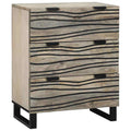 vidaXL Bufet z szufladą Biały 60 x 33.5 x 75 cm Lite drewno mango