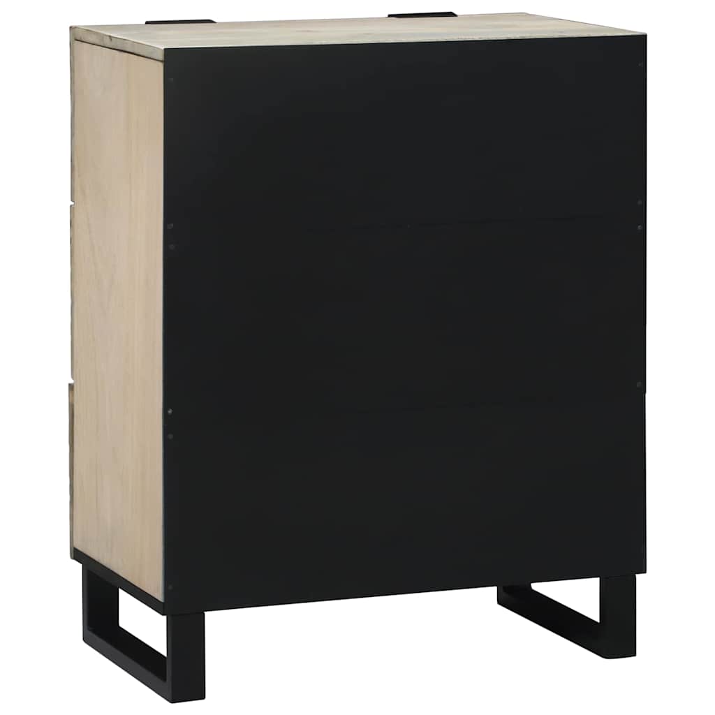 vidaXL Bufet z szufladą Biały 60 x 33.5 x 75 cm Lite drewno mango