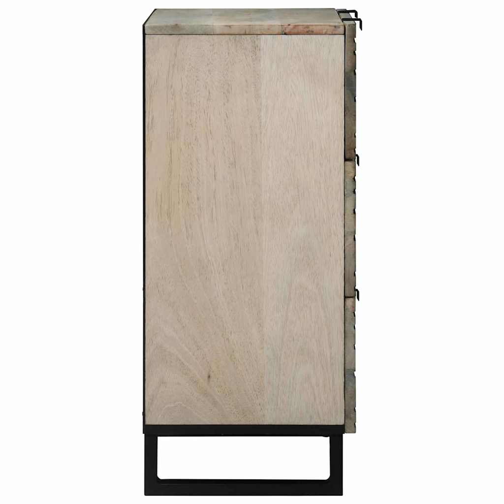 vidaXL Bufet z szufladą Biały 60 x 33.5 x 75 cm Lite drewno mango