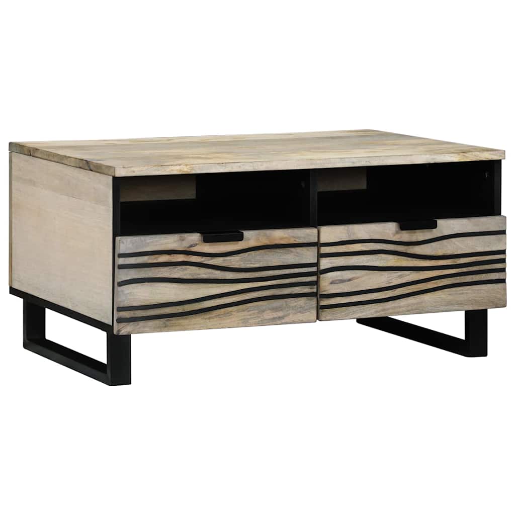 vidaXL Stolik kawowy Biały 80 x 54 x 40 cm Drewno inżynieryjne
