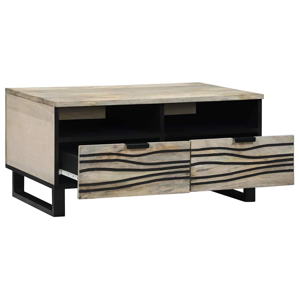 vidaXL Stolik kawowy Biały 80 x 54 x 40 cm Drewno inżynieryjne