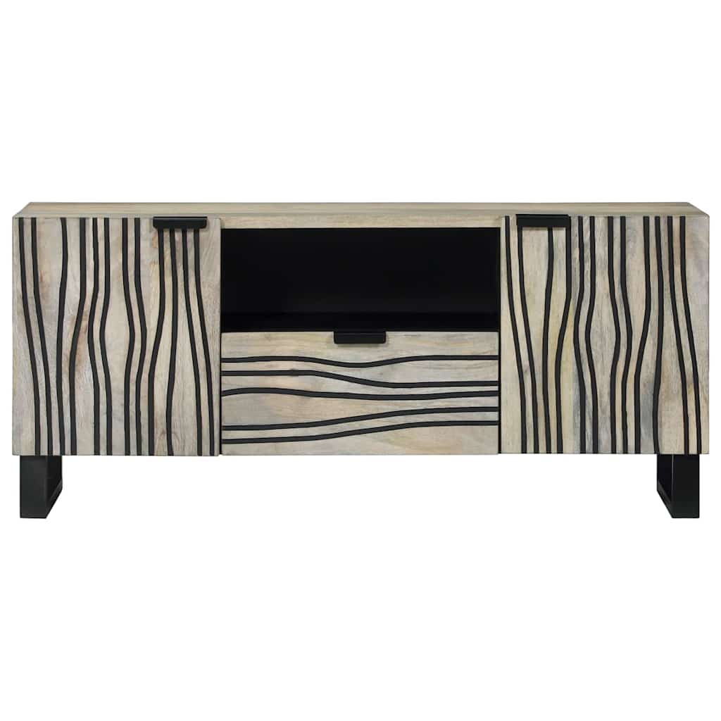 vidaXL Jednostki telewizyjne z szufladą Biały 105 x 33 x 46 cm