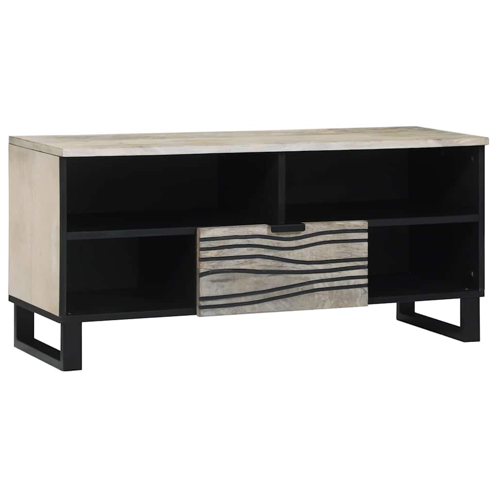 vidaXL Jednostki telewizyjne z szufladą Biały 105 x 33 x 46 cm