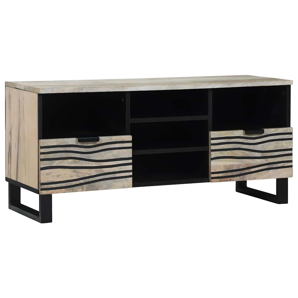 vidaXL Jednostki telewizyjne z szufladą Biały 100 x 33 x 46 cm