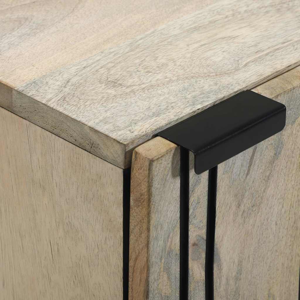 vidaXL Bufet Biały 40 x 33 x 75 cm lite drewno mango