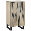 vidaXL Bufet Biały 40 x 33 x 75 cm lite drewno mango