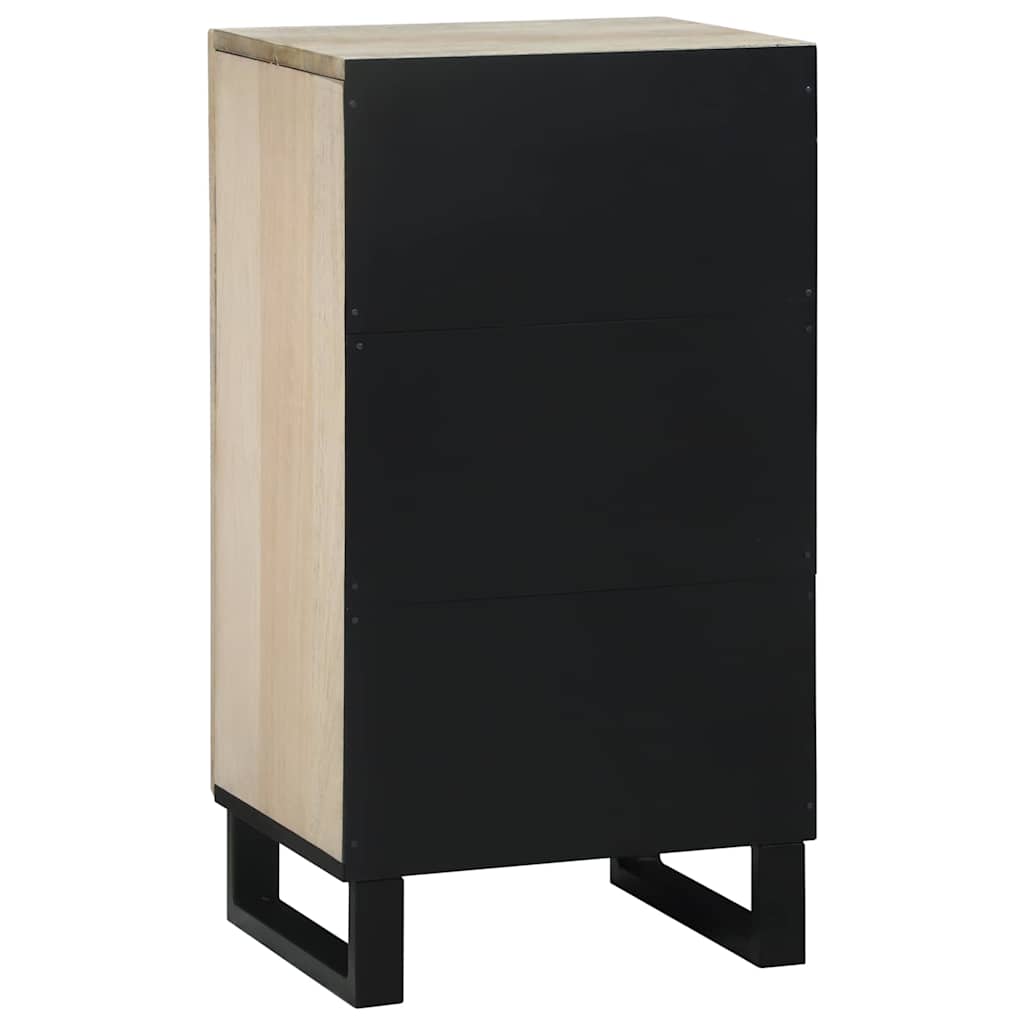 vidaXL Bufet Biały 40 x 33 x 75 cm lite drewno mango