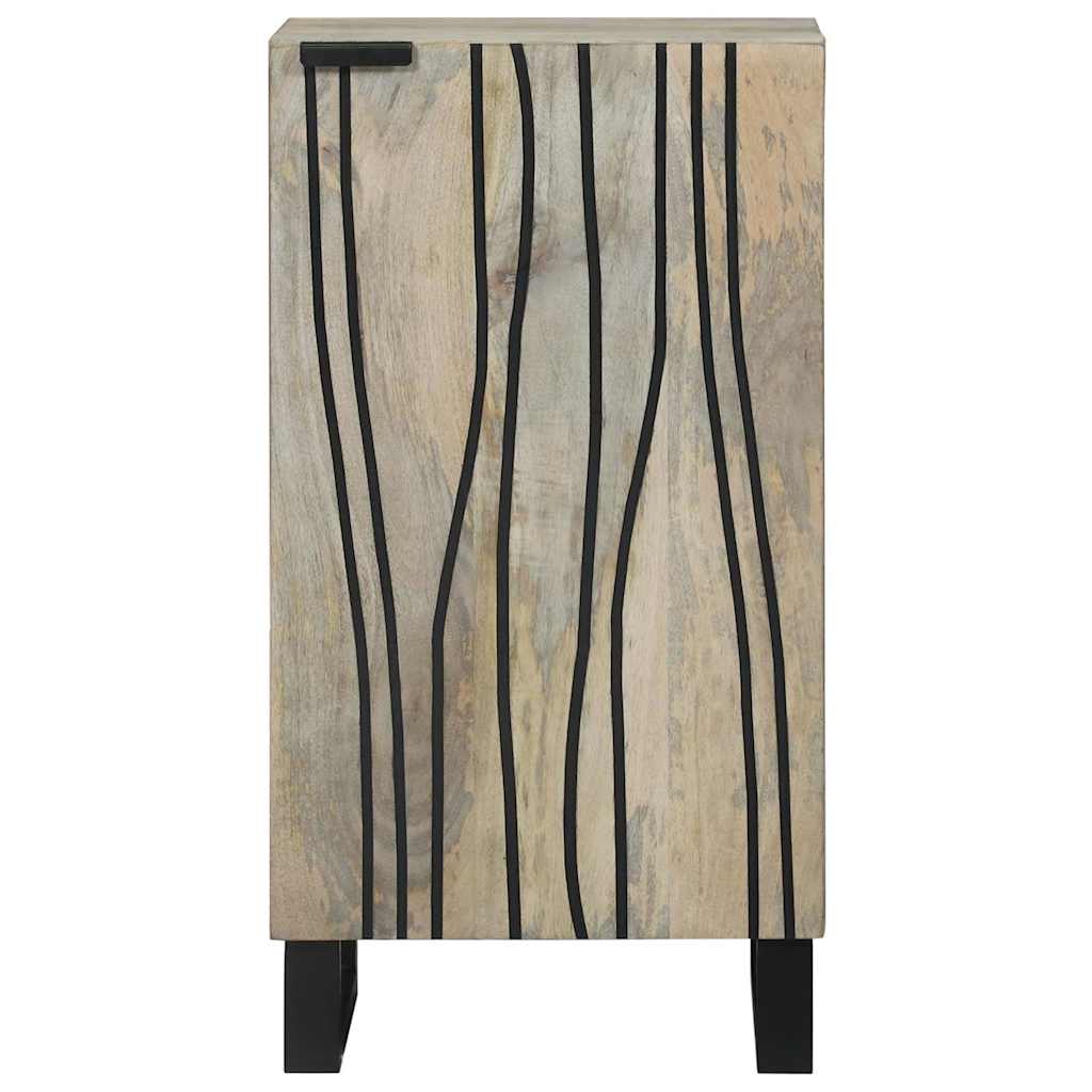 vidaXL Bufet Biały 40 x 33 x 75 cm lite drewno mango